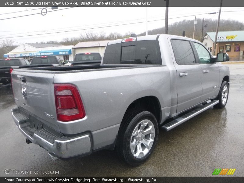 Billett Silver Metallic / Black/Diesel Gray 2019 Ram 1500 Big Horn Crew Cab 4x4