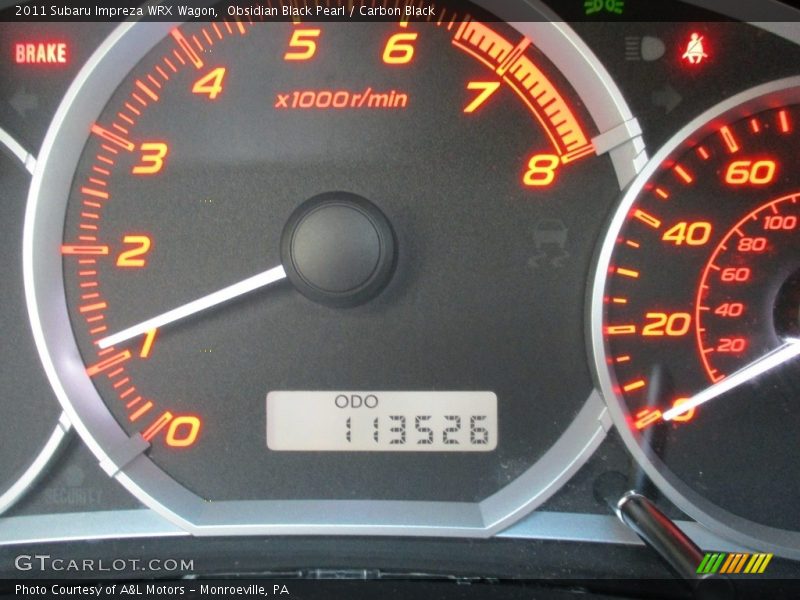 Obsidian Black Pearl / Carbon Black 2011 Subaru Impreza WRX Wagon