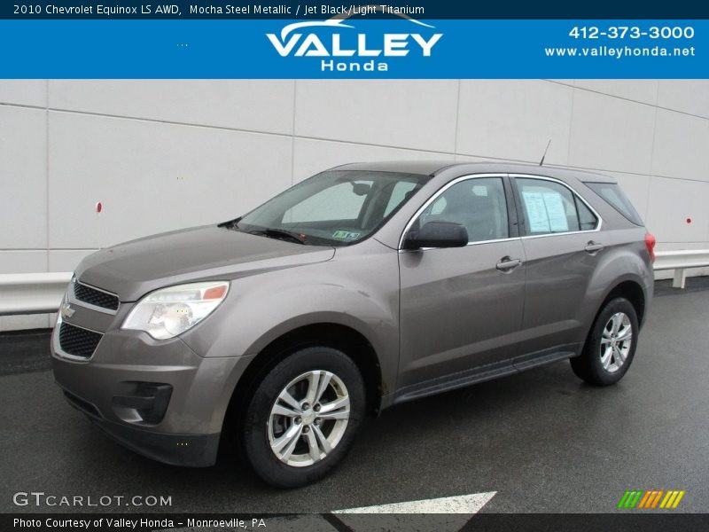 Mocha Steel Metallic / Jet Black/Light Titanium 2010 Chevrolet Equinox LS AWD