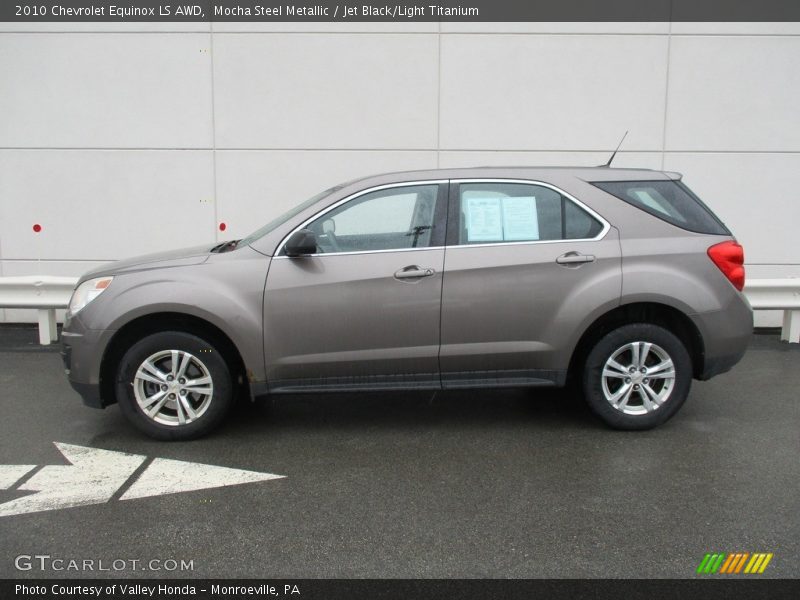 Mocha Steel Metallic / Jet Black/Light Titanium 2010 Chevrolet Equinox LS AWD