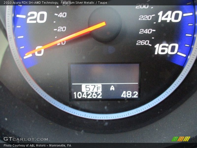 Palladium Silver Metallic / Taupe 2010 Acura RDX SH-AWD Technology