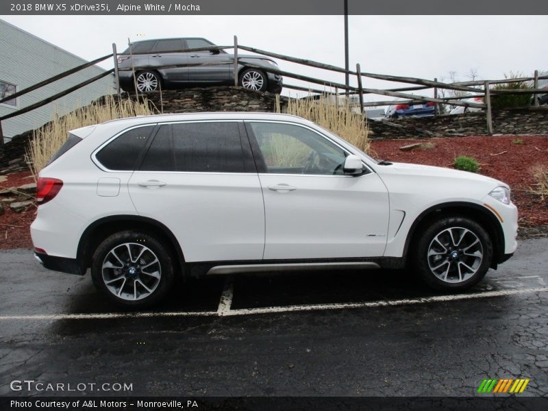 Alpine White / Mocha 2018 BMW X5 xDrive35i