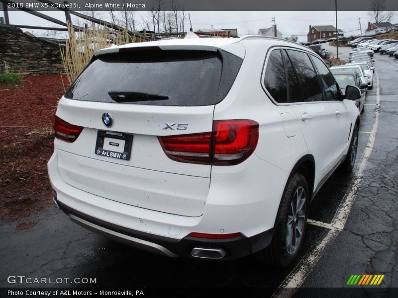 Alpine White / Mocha 2018 BMW X5 xDrive35i