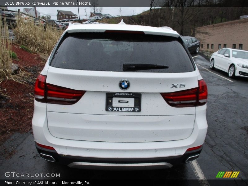 Alpine White / Mocha 2018 BMW X5 xDrive35i