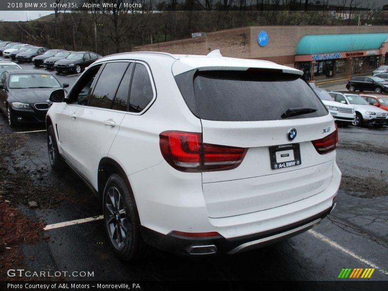 Alpine White / Mocha 2018 BMW X5 xDrive35i