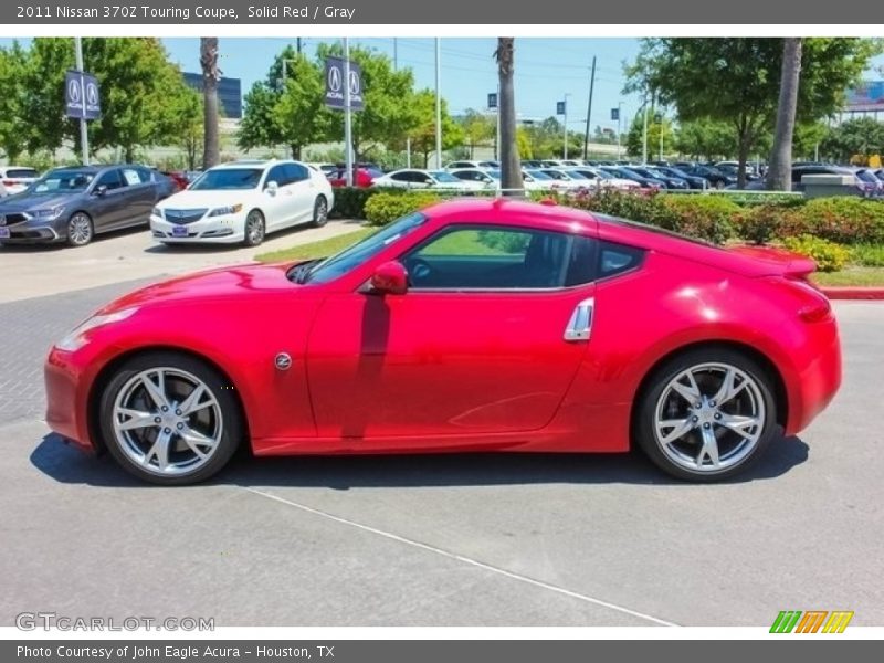 Solid Red / Gray 2011 Nissan 370Z Touring Coupe