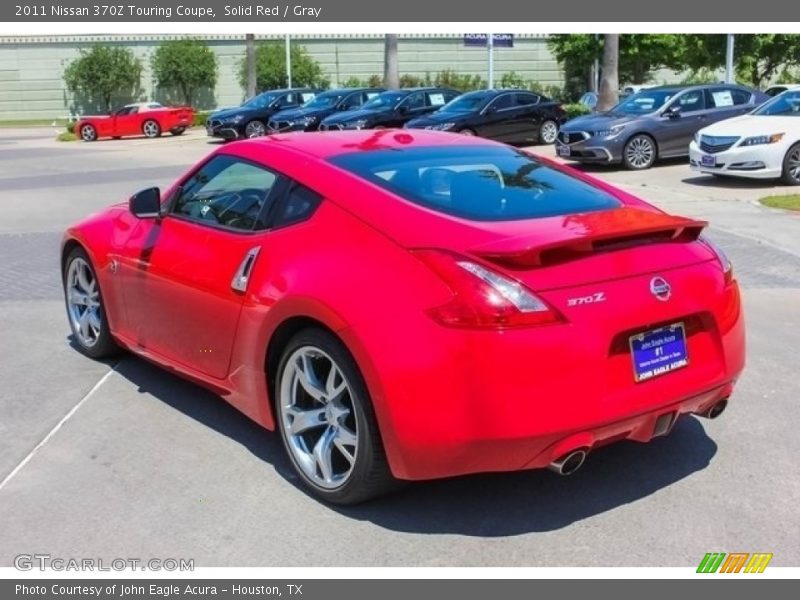 Solid Red / Gray 2011 Nissan 370Z Touring Coupe