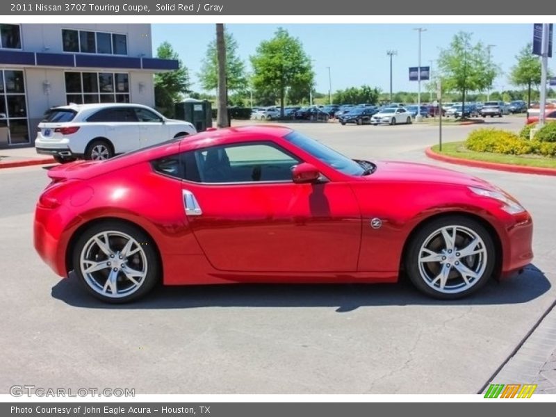 Solid Red / Gray 2011 Nissan 370Z Touring Coupe