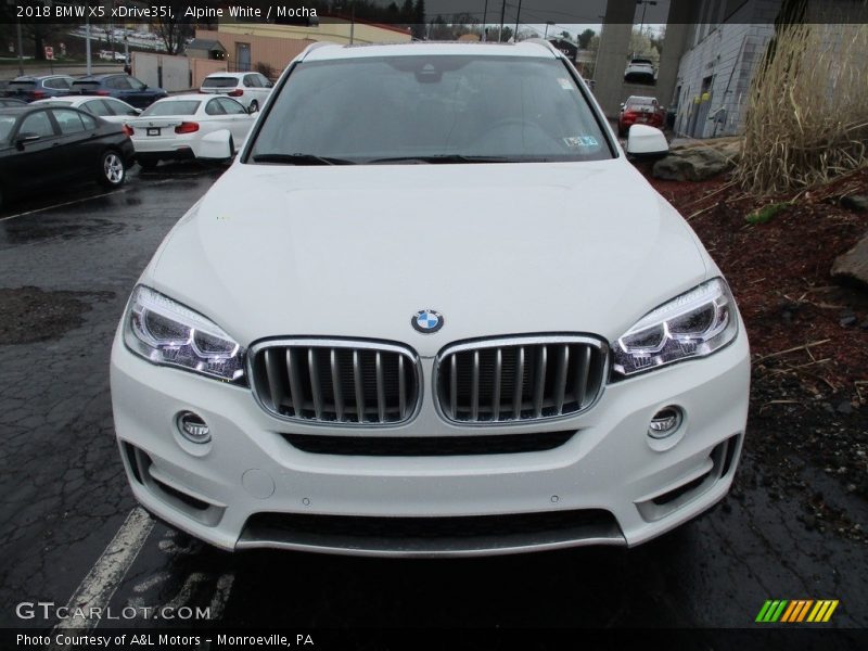 Alpine White / Mocha 2018 BMW X5 xDrive35i