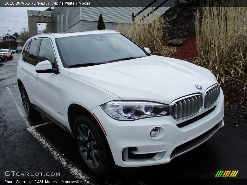 Alpine White / Mocha 2018 BMW X5 xDrive35i
