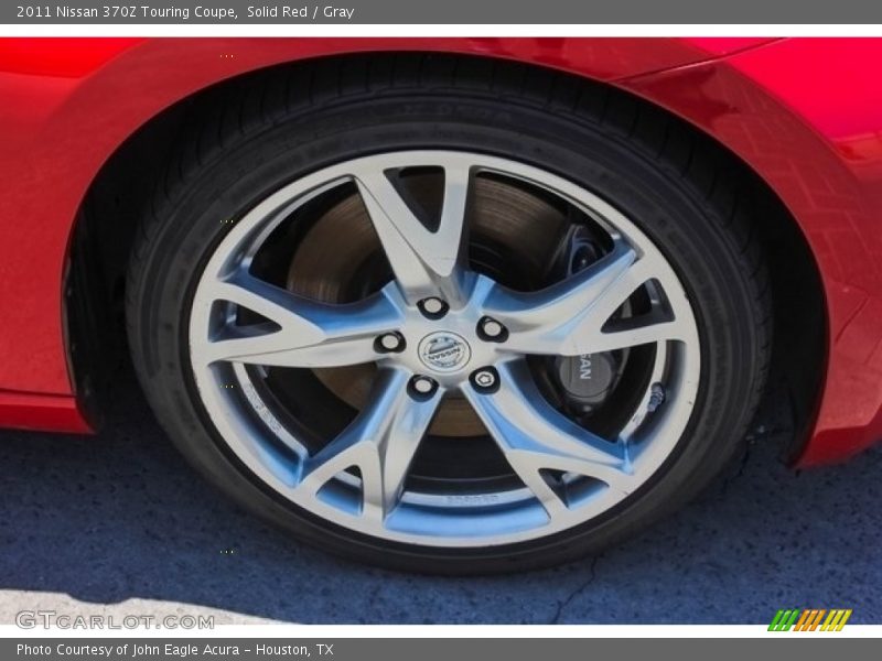Solid Red / Gray 2011 Nissan 370Z Touring Coupe