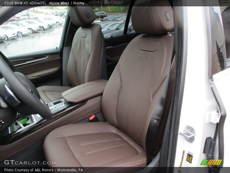 Alpine White / Mocha 2018 BMW X5 xDrive35i