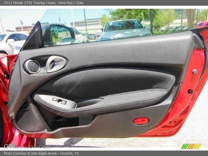 Solid Red / Gray 2011 Nissan 370Z Touring Coupe