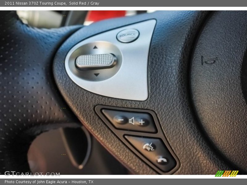 Solid Red / Gray 2011 Nissan 370Z Touring Coupe
