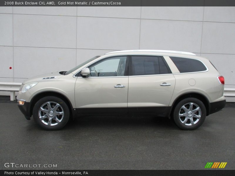 Gold Mist Metallic / Cashmere/Cocoa 2008 Buick Enclave CXL AWD