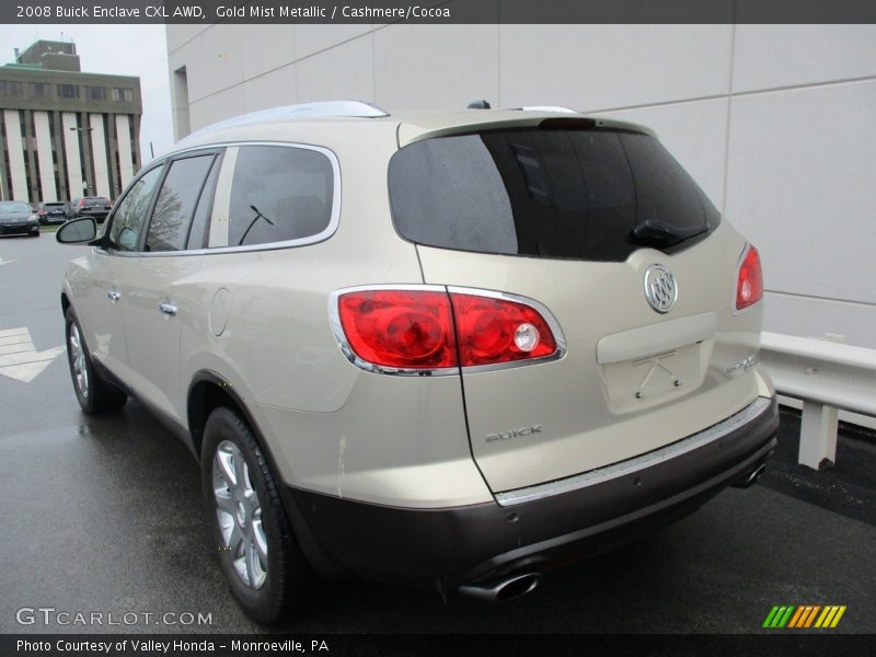 Gold Mist Metallic / Cashmere/Cocoa 2008 Buick Enclave CXL AWD