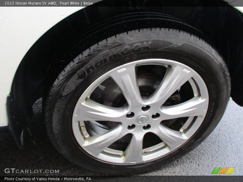 Pearl White / Beige 2013 Nissan Murano SV AWD