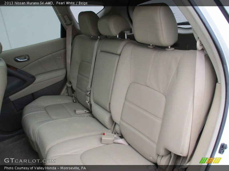 Pearl White / Beige 2013 Nissan Murano SV AWD