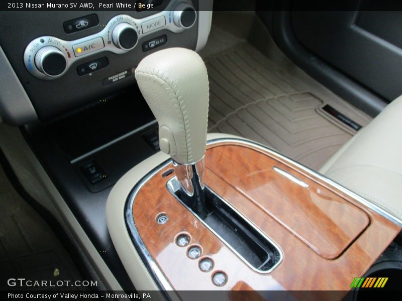 Pearl White / Beige 2013 Nissan Murano SV AWD