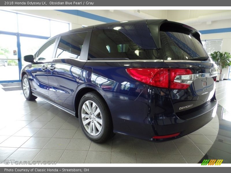 Obsidian Blue Pearl / Gray 2018 Honda Odyssey LX