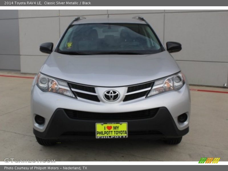 Classic Silver Metallic / Black 2014 Toyota RAV4 LE