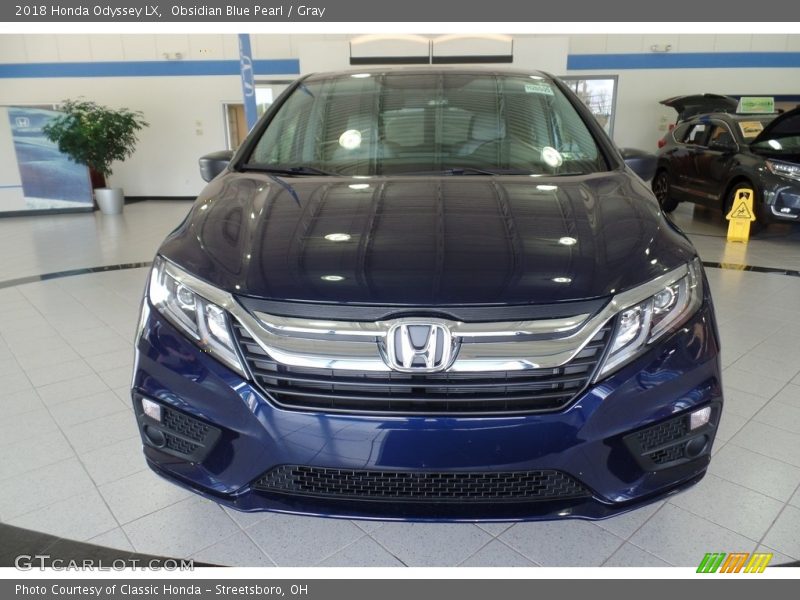 Obsidian Blue Pearl / Gray 2018 Honda Odyssey LX