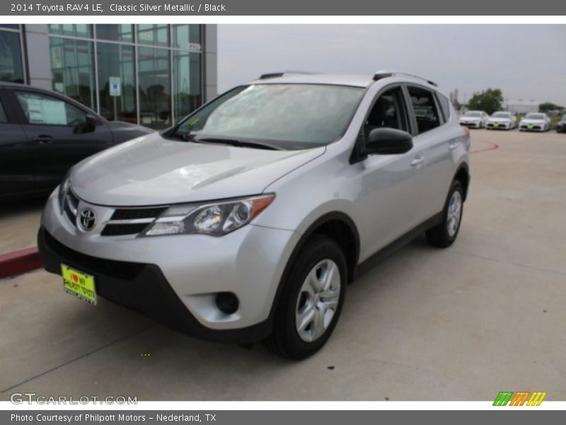 Classic Silver Metallic / Black 2014 Toyota RAV4 LE