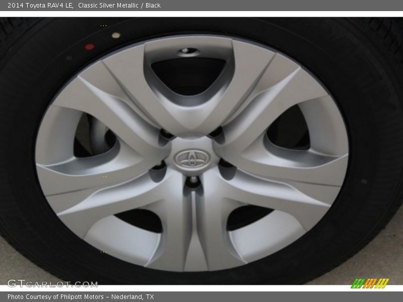 Classic Silver Metallic / Black 2014 Toyota RAV4 LE