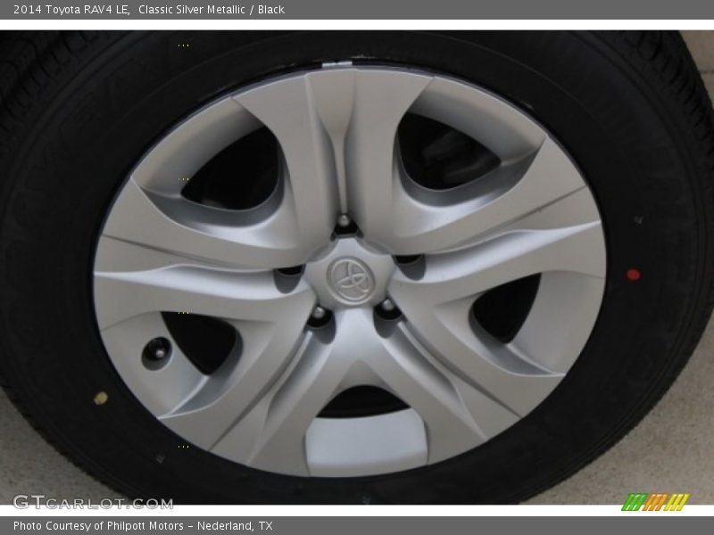 Classic Silver Metallic / Black 2014 Toyota RAV4 LE