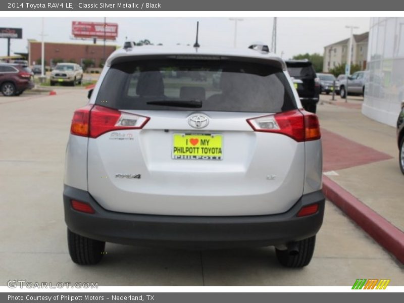 Classic Silver Metallic / Black 2014 Toyota RAV4 LE