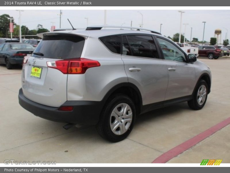 Classic Silver Metallic / Black 2014 Toyota RAV4 LE