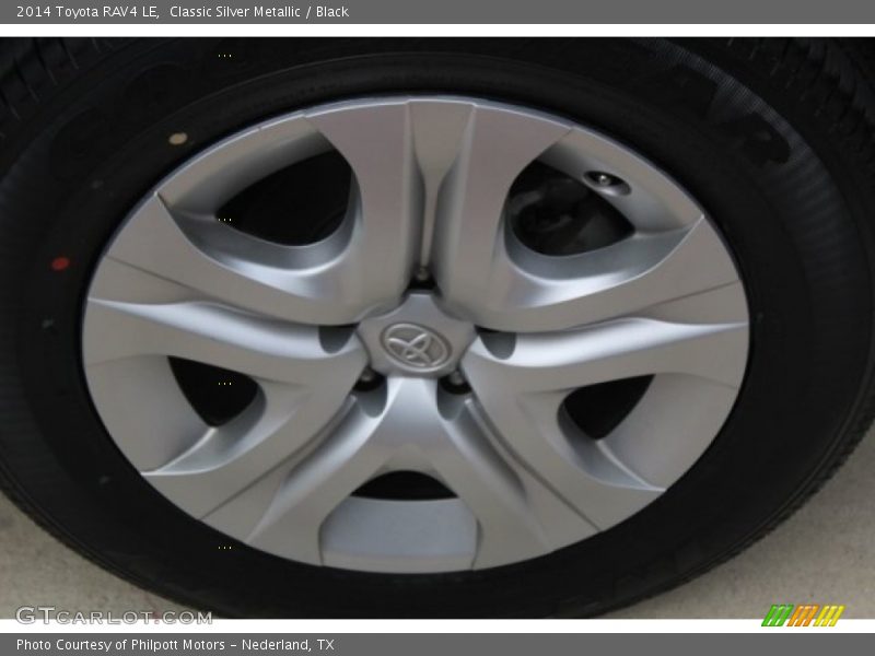 Classic Silver Metallic / Black 2014 Toyota RAV4 LE