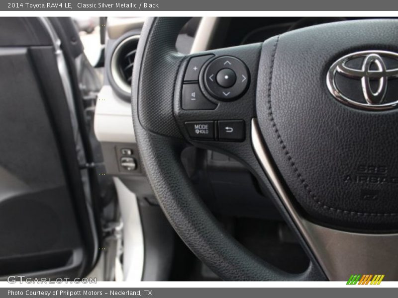 Classic Silver Metallic / Black 2014 Toyota RAV4 LE