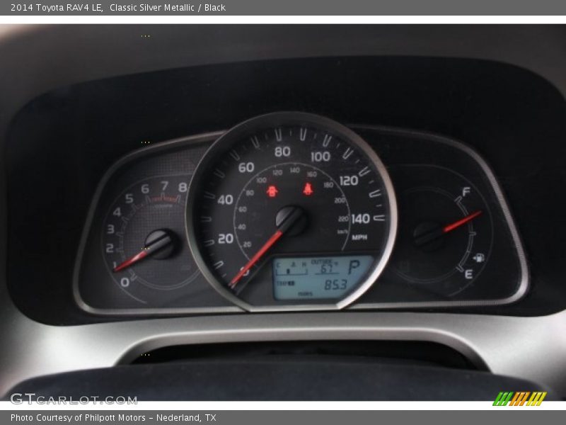 Classic Silver Metallic / Black 2014 Toyota RAV4 LE