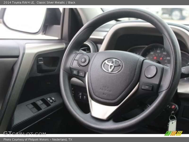 Classic Silver Metallic / Black 2014 Toyota RAV4 LE