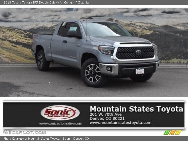 Cement / Graphite 2018 Toyota Tundra SR5 Double Cab 4x4