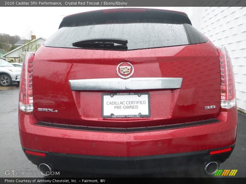 Crystal Red Tincoat / Ebony/Ebony 2016 Cadillac SRX Performance