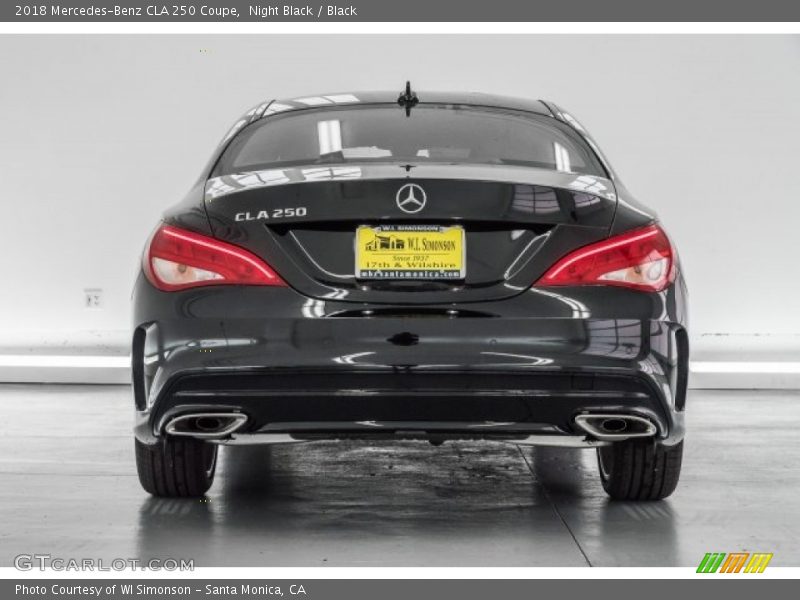 Night Black / Black 2018 Mercedes-Benz CLA 250 Coupe