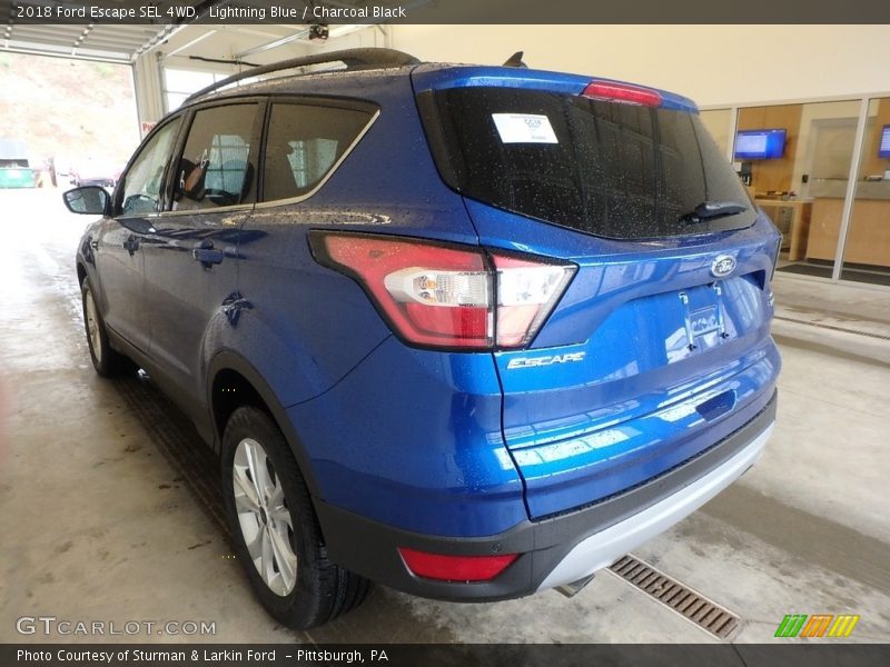 Lightning Blue / Charcoal Black 2018 Ford Escape SEL 4WD