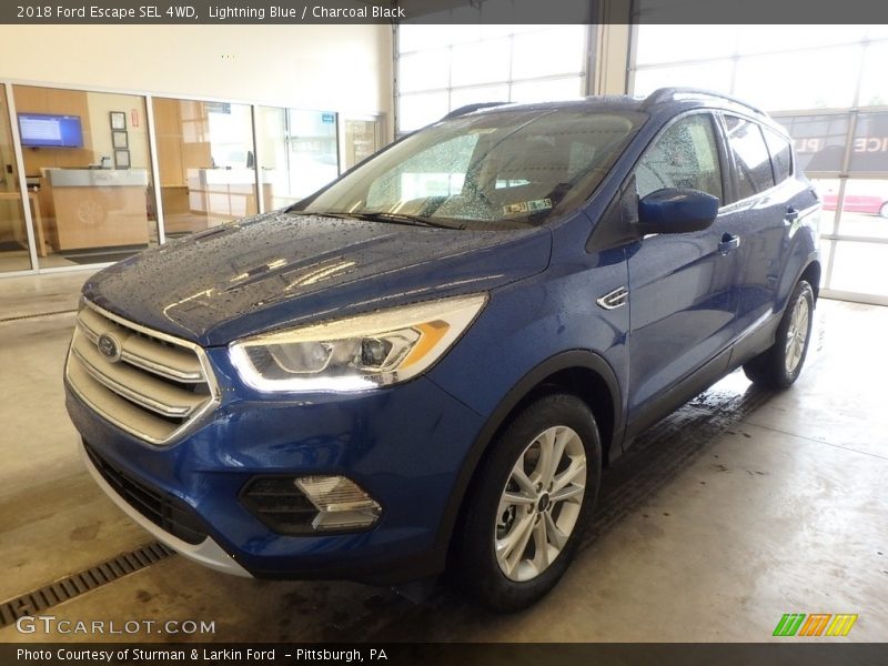 Lightning Blue / Charcoal Black 2018 Ford Escape SEL 4WD