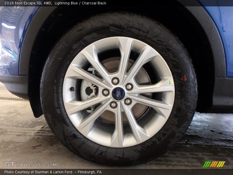 Lightning Blue / Charcoal Black 2018 Ford Escape SEL 4WD