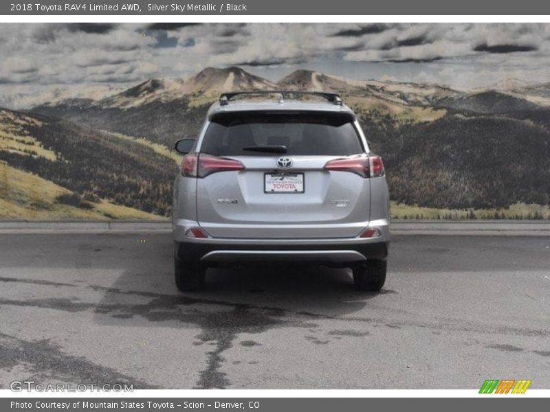 Silver Sky Metallic / Black 2018 Toyota RAV4 Limited AWD