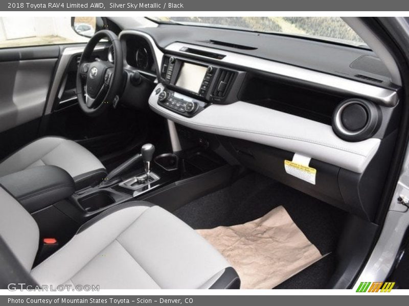 Silver Sky Metallic / Black 2018 Toyota RAV4 Limited AWD