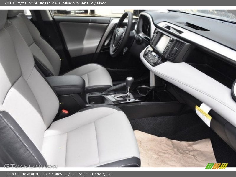 Silver Sky Metallic / Black 2018 Toyota RAV4 Limited AWD