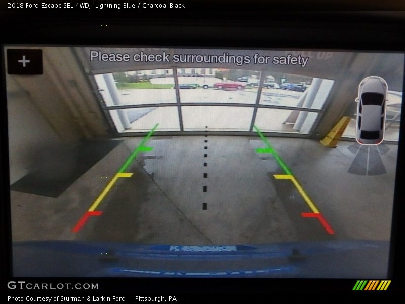 Lightning Blue / Charcoal Black 2018 Ford Escape SEL 4WD