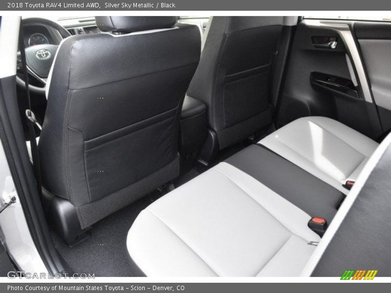 Silver Sky Metallic / Black 2018 Toyota RAV4 Limited AWD