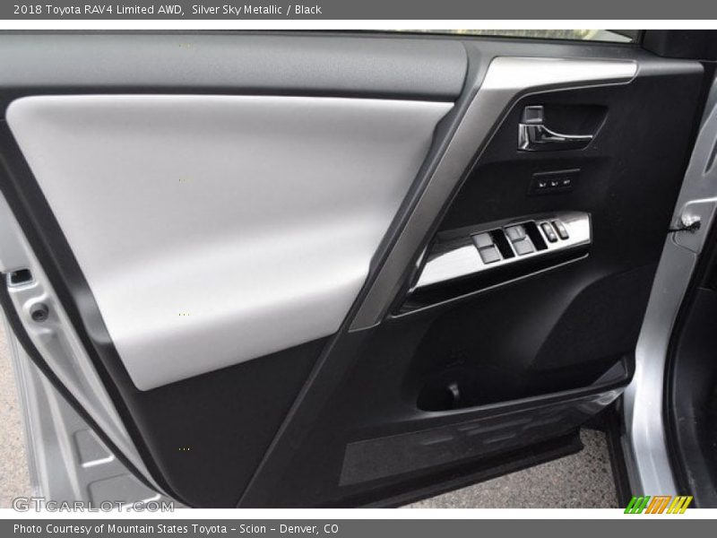 Silver Sky Metallic / Black 2018 Toyota RAV4 Limited AWD