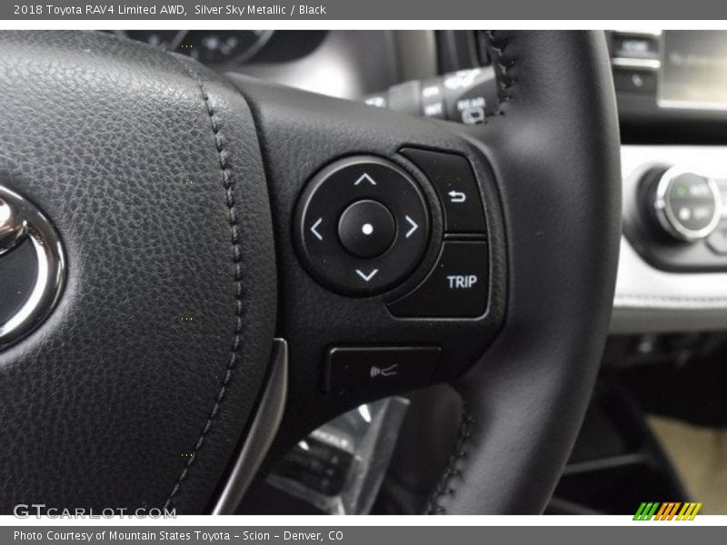 Silver Sky Metallic / Black 2018 Toyota RAV4 Limited AWD