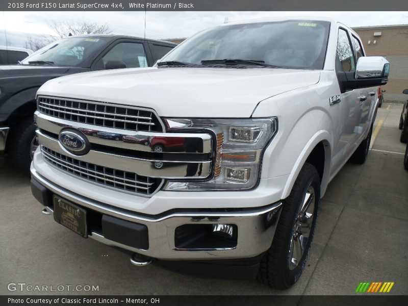 White Platinum / Black 2018 Ford F150 Lariat SuperCrew 4x4