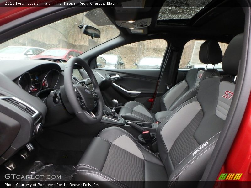  2018 Focus ST Hatch Charcoal Black Interior